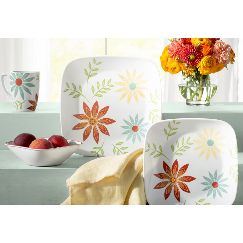 Corelle Happy Days 16 Piece Dinnerware Set, Service for 4 & Reviews